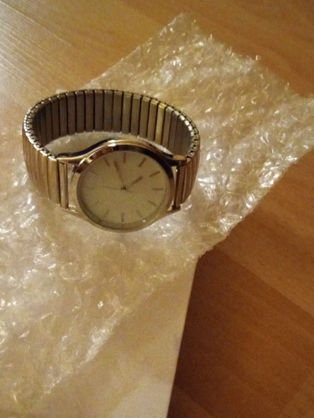 Classic Silver Stretch Band Dress Watch - Silver